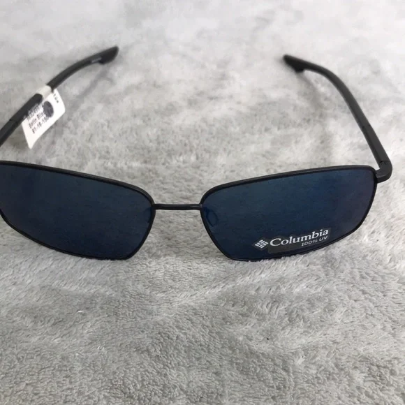 Columbia Men's Pine Needle MR Sunglass Satin Black New